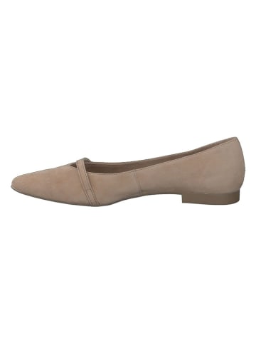 Paul Green Leder-Ballerinas in Hellbraun