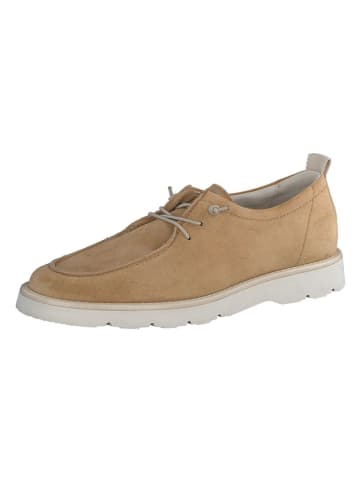 Paul Green Leder-Schnürschuhe in Hellbraun