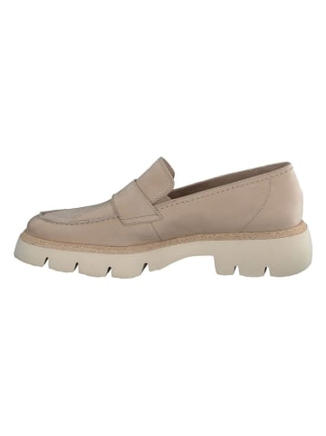 Paul Green Leder-Mokassins in Beige