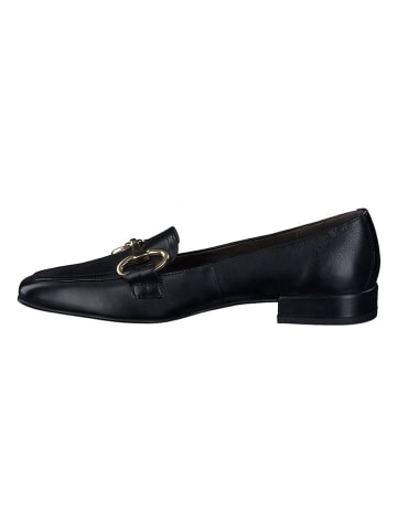 Paul Green Leder-Mokassins in Schwarz