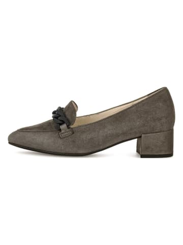 Gabor Leder-Pumps in Anthrazit