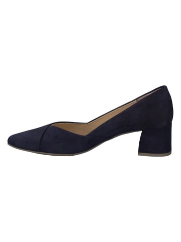 Paul Green Leder-Pumps in Dunkelblau