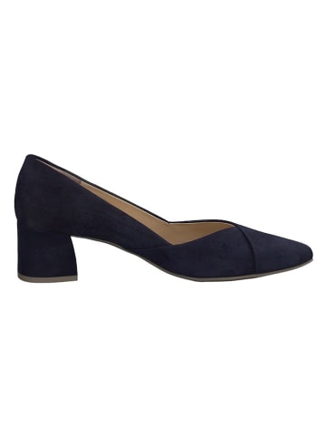 Paul Green Leder-Pumps in Dunkelblau