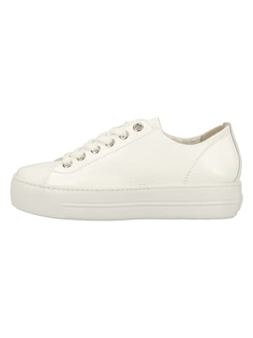 Paul Green Leder-Sneakers in Weiß