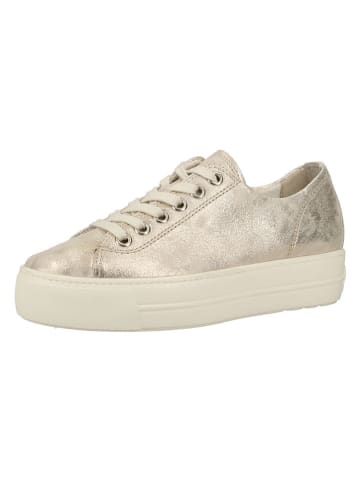 Paul Green Leder-Sneakers in Silber