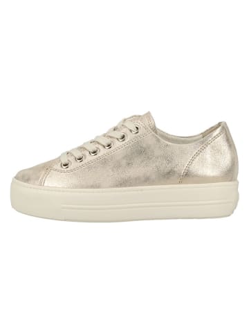 Paul Green Leder-Sneakers in Silber