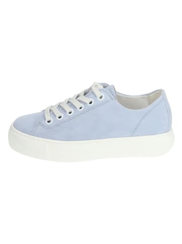 Paul Green Leren sneakers lichtblauw