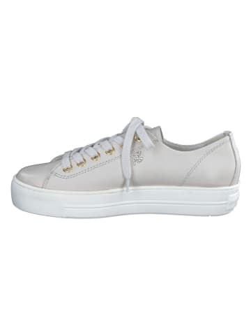 Paul Green Leder-Sneakers in Beige