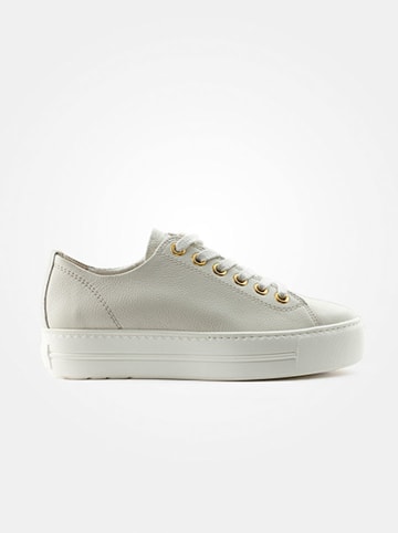Paul Green Leder-Sneakers in Beige