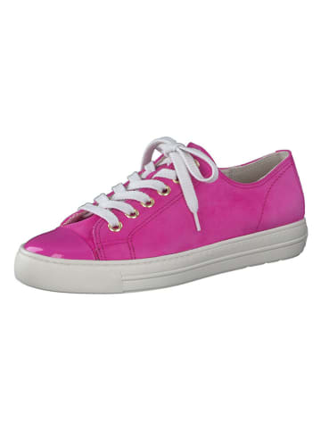 Paul Green Leder-Sneakers in Pink