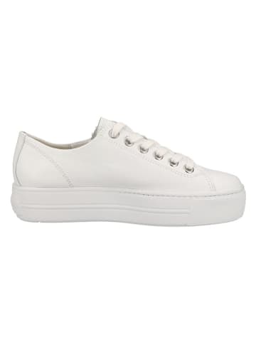 Paul Green Leder-Sneakers in Weiß