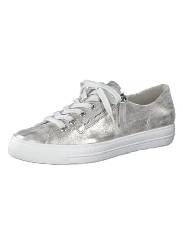 Paul Green Leder-Sneakers in Silber