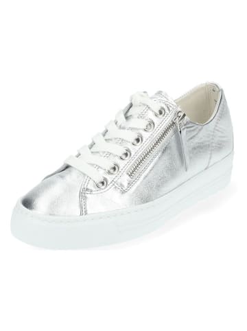 Paul Green Leder-Sneakers in Silber