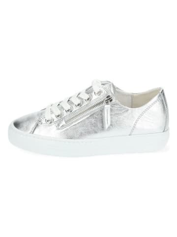 Paul Green Leder-Sneakers in Silber