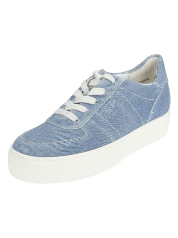 Paul Green Leder-Sneakers in Hellblau