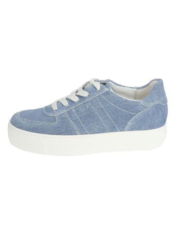 Paul Green Leder-Sneakers in Hellblau