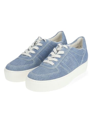 Paul Green Leder-Sneakers in Hellblau