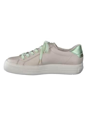 Paul Green Leder-Sneakers in Beige