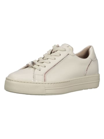 Paul Green Leder-Sneakers in Beige