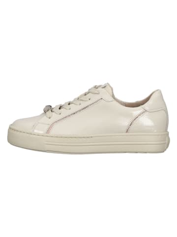 Paul Green Leder-Sneakers in Beige