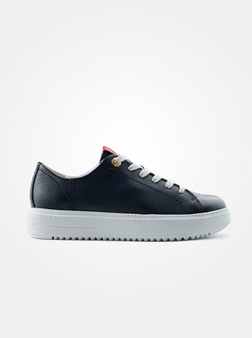 Paul Green Leder-Sneakers in Dunkelblau