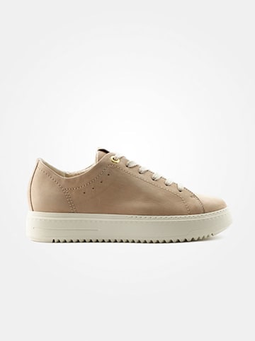 Paul Green Leder-Sneakers in Hellbraun