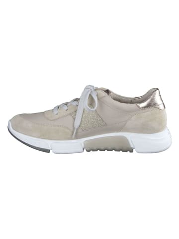 Paul Green Leder-Sneakers in Beige