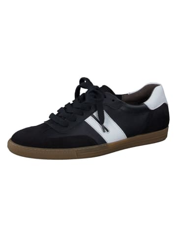 Paul Green Leder-Sneakers in Schwarz