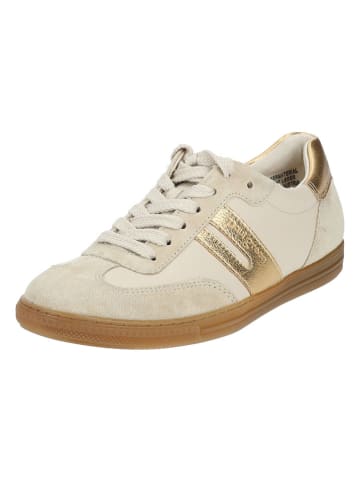 Paul Green Leder-Sneakers in Beige