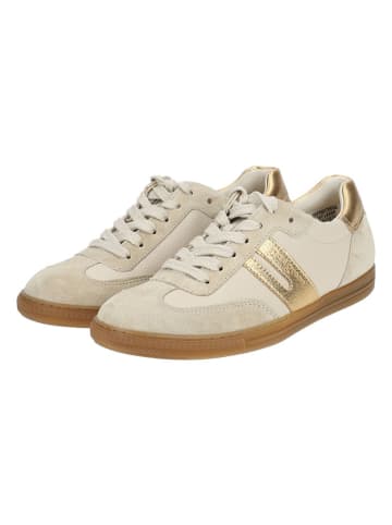 Paul Green Leder-Sneakers in Beige
