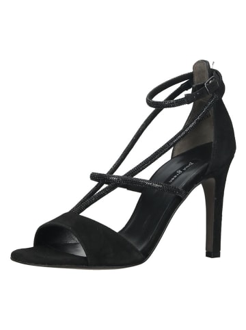 Paul Green Leder-Sandaletten in Schwarz
