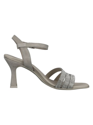 Paul Green Leder-Sandaletten in Grau
