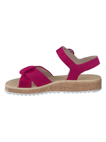 Paul Green Leder-Sandalen in Pink