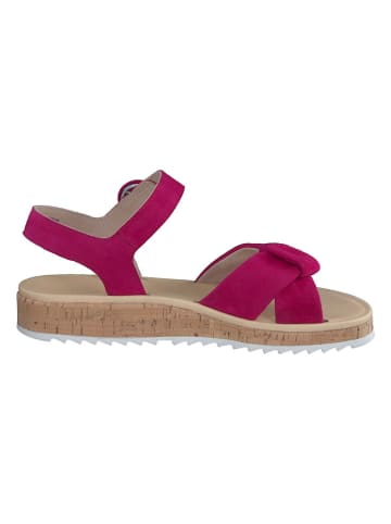 Paul Green Leder-Sandalen in Pink