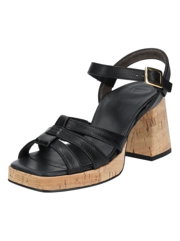 Paul Green Leder-Sandaletten in Schwarz