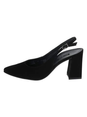Paul Green Leder-Slingpumps in Schwarz