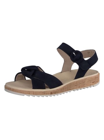 Paul Green Leder-Sandalen in Dunkelblau