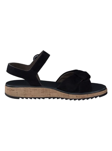 Paul Green Leder-Sandalen in Schwarz