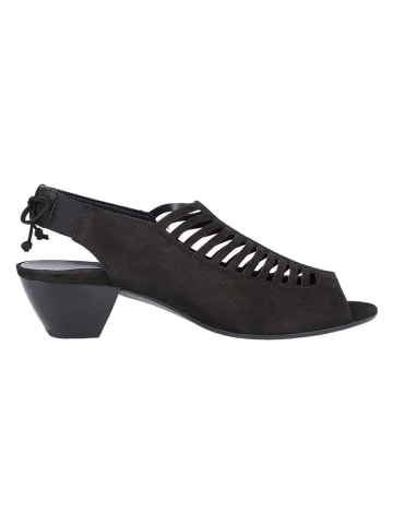 Paul Green Skórzane sandały w kolorze czarnym