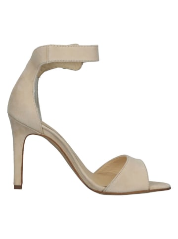 Paul Green Leren haksandalen beige