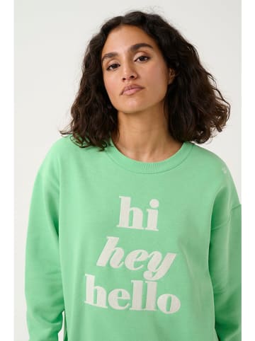Kaffe Sweatshirt "Ellen" in Grün