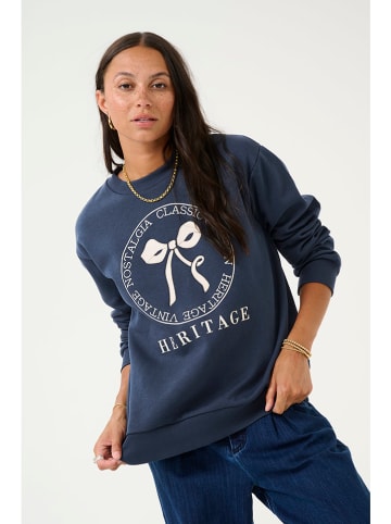 Kaffe Sweatshirt "Ellen" in Dunkelblau