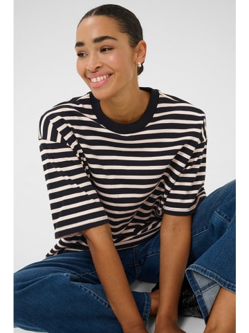 Kaffe Shirt "Lora" wit/zwart
