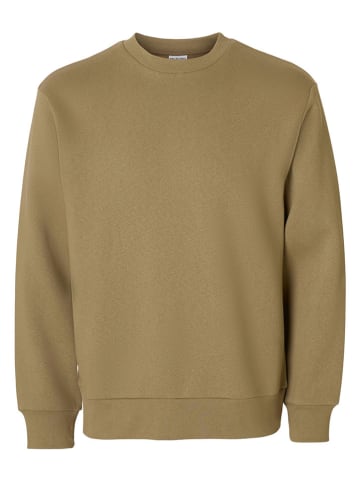 SELECTED HOMME Sweatshirt in Khaki