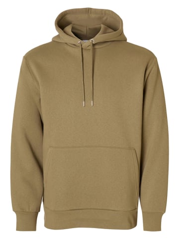 SELECTED HOMME Hoodie in Khaki