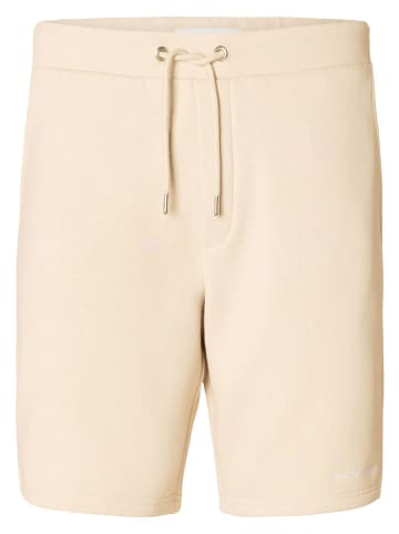 SELECTED HOMME Sweatshorts in Beige