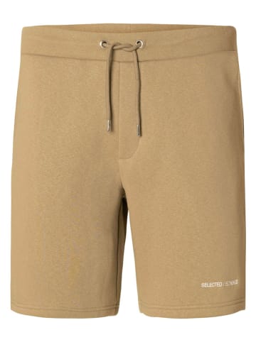 SELECTED HOMME Sweatshorts in Beige