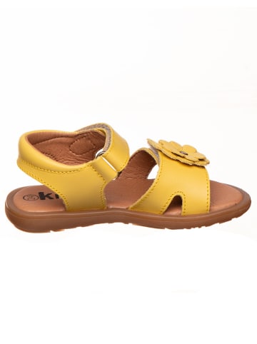kmins Leder-Sandalen in Gelb