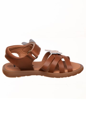 kmins Leder-Sandalen in Braun