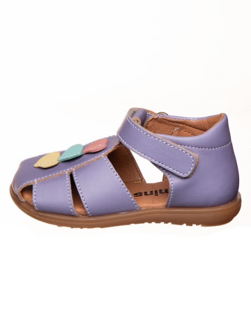 kmins Leren enkelsandalen paars